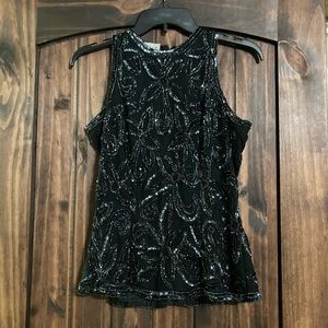 STENAY BEADED SLEEVELESS BLOUSE